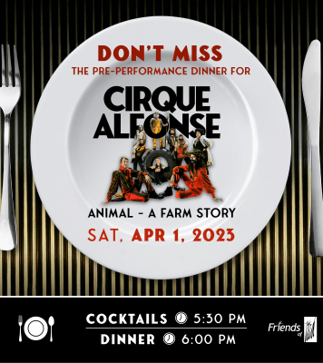 Cirque Alfonse Pre-Performance Dinner Plate Graphic
