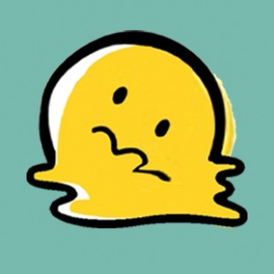 a worried and sad emoji face melts into a puddle