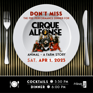 Cirque Alfonse Pre-Performance Dinner Plate Graphic