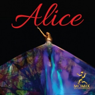 Woman reaching the arm on the left to the sky. She is wearing a long colorful skirt that is flowing out from her to cover the bottom half of the image. 