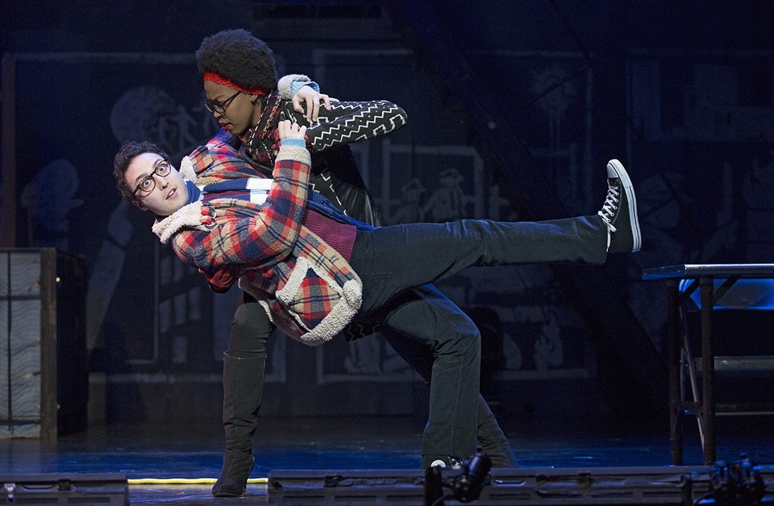 Sammy Ferber, Jasmine Easler in the RENT 20th Anniversary Tour, Credit Carol Rosegg, 2017. RENT at the Lied Center for Performing Arts, Lincoln, NE, March 1-3, 2019.