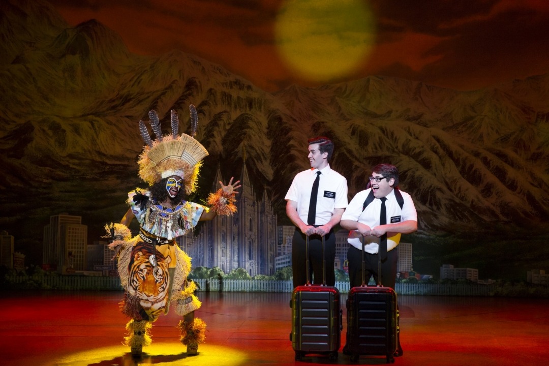 Monica L. Patton, Kevin Clay, Conner Peirson - The Book of Mormon (c) Julieta Cervantes 2017 Monica L. Patton, Kevin Clay, Conner Peirson - The Book of Mormon (c) Julieta Cervantes 2017