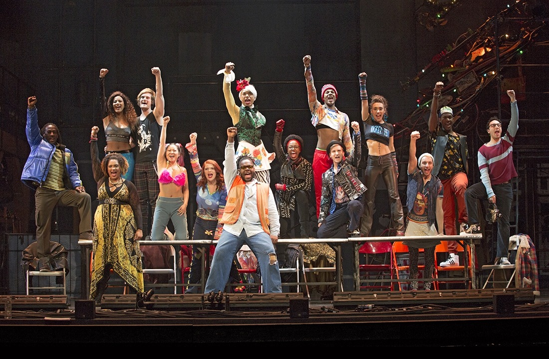 The Company of the RENT 20th Anniversary Tour, Credit Carol Rosegg, 2017. RENT at the Lied Center for Performing Arts, Lincoln, NE, March 1-3, 2019.