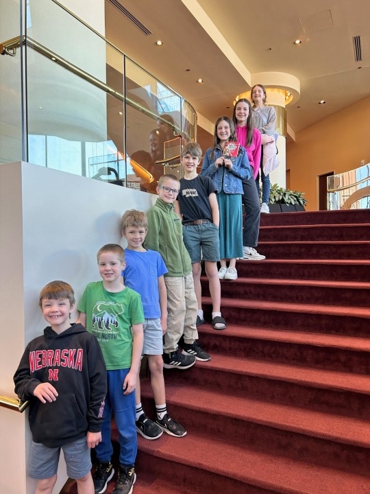 Christine Cook Family to The Music Man a group attends a performance at the lied center