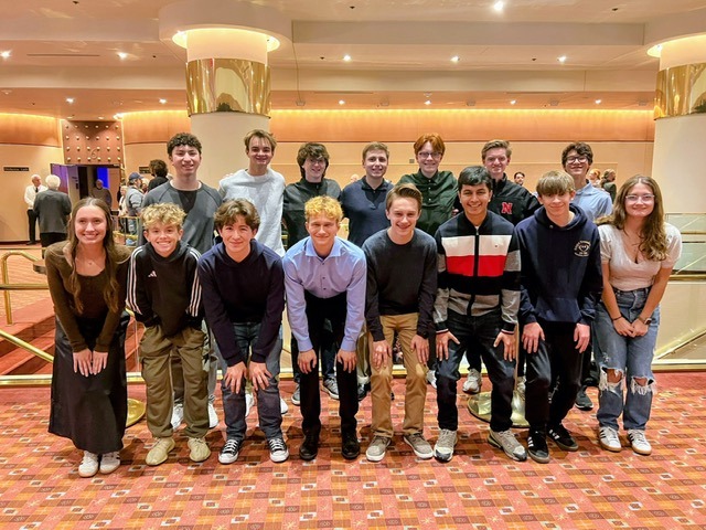 Elkhorn South High School to Jazz at Lincoln Center Orchestra with Wynton Marsalis a group attends a performance at the lied center
