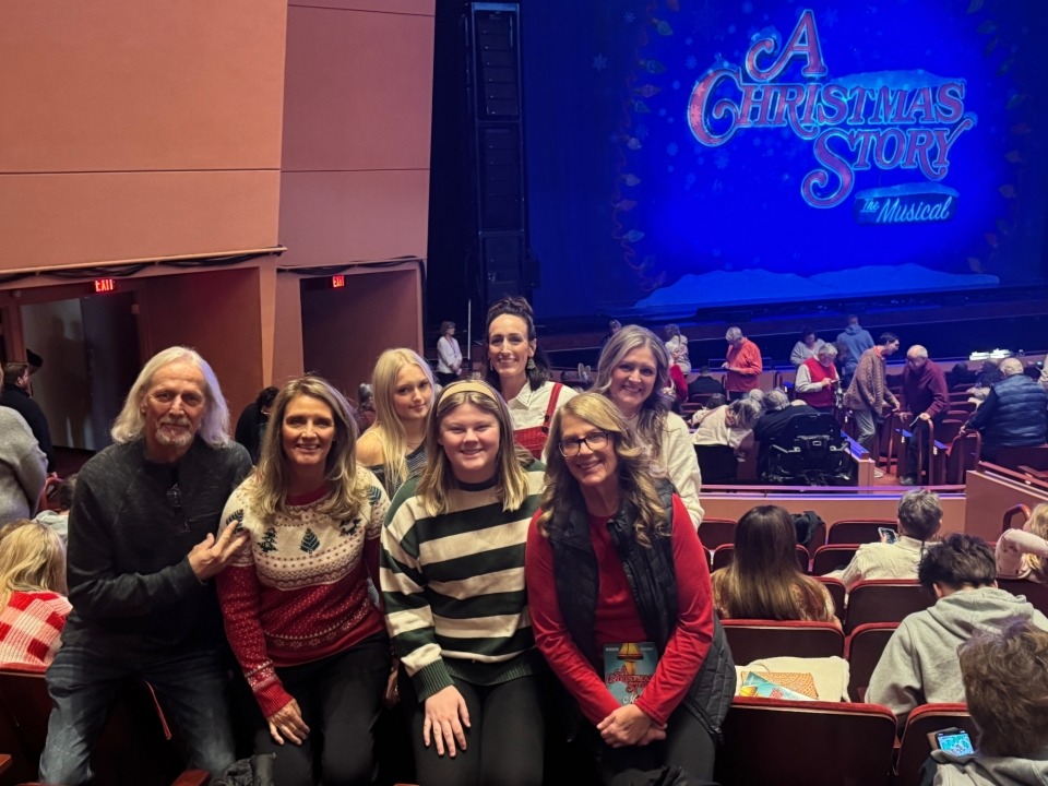 Kelly Ross and group to A Christmas Story