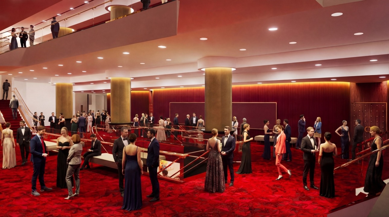 Renovated Orchestra Lobby Renovated Orchestra Lobby