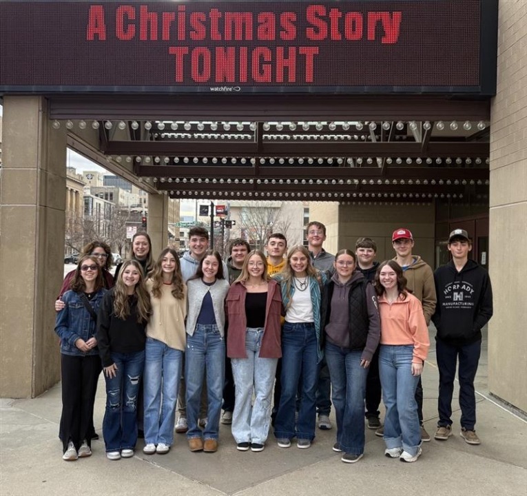 Litchfield High School to A Christmas Story a group attends a performance at the lied center