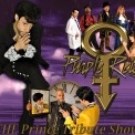 Image collage of the performers of Purple Reign on a purple background with the gold Purple Reign logo and text that reads "THE Prince Tribute Show."