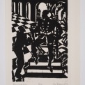 Woodcut, Image 8 H x 5 3/8 W in 