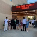 a group attends a performance at the lied center