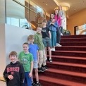a group attends a performance at the lied center