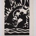 Woodcut, Image 8 H x 5 7/16 W in