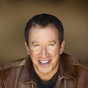 Image of Tim Allen wearing a brown leather jacket.