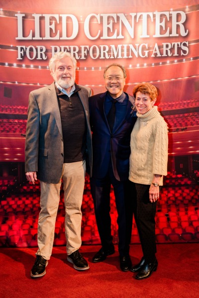 photo of Yo-Yo Ma with Art and Chris Zygielbaum