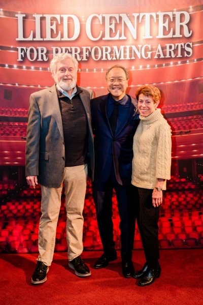 photo of Yo-Yo Ma with Art and Chris Zygielbaum