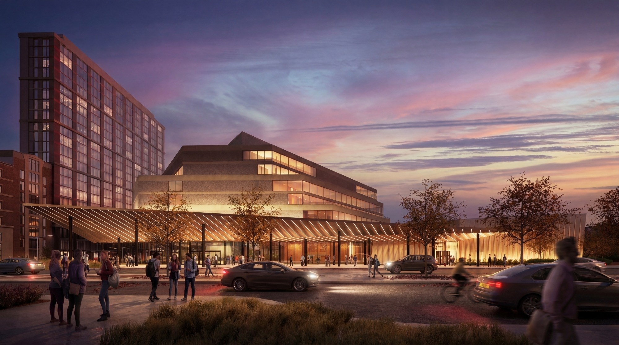 Architect rendering of the lied center expansion project