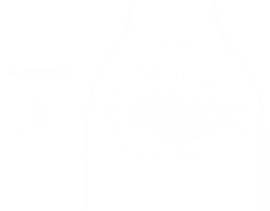 Outline of a cork next to the outline of a bottle that says "Meiers Cork 'n Bottle"